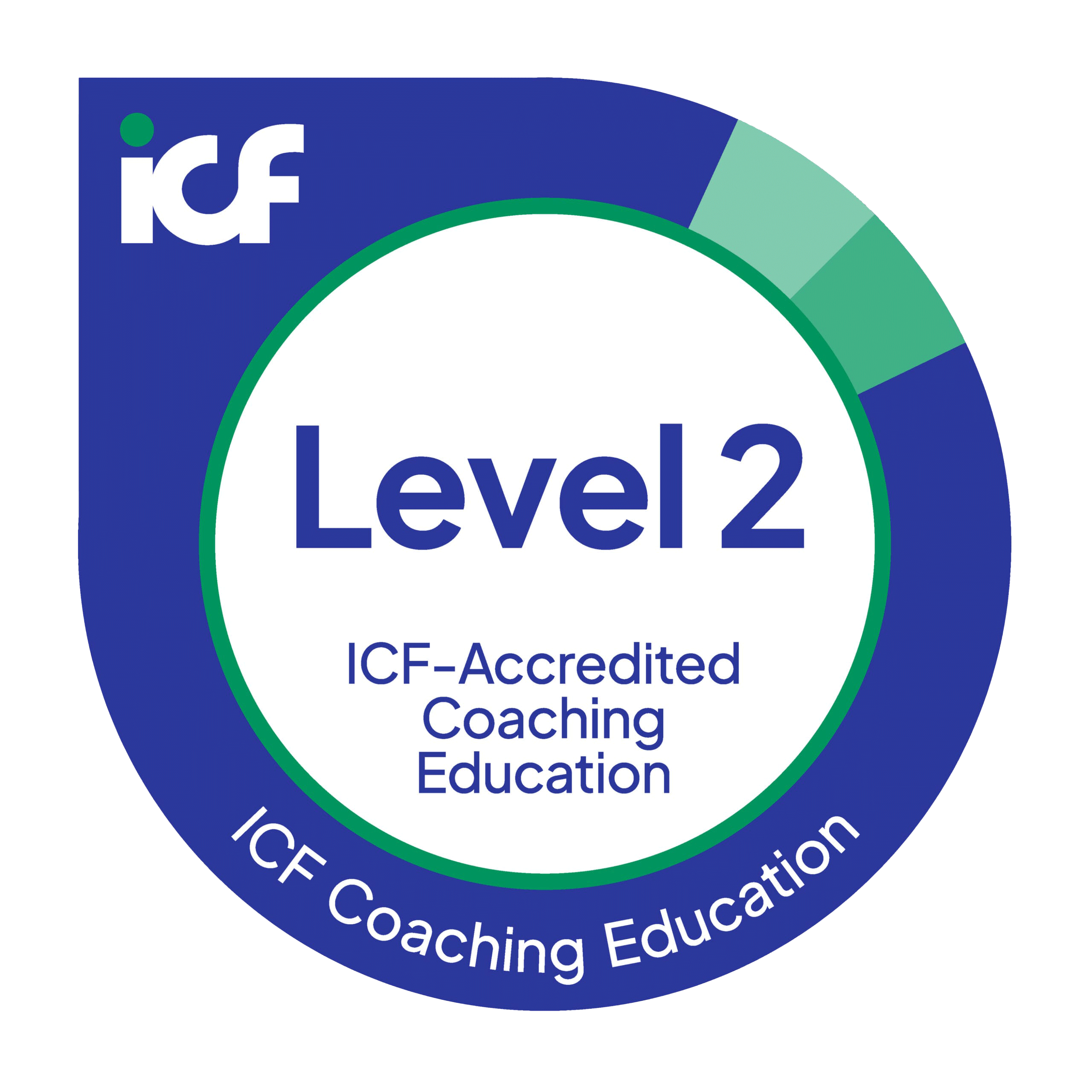 Accredited Coach Training Program (ACTP) through the International Coach Federation (ICF) Level 2 logo